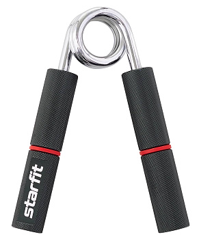 Эспандер кистевой STARFIT ES-405 пружинный, металлический, 55 кг, черный/красный
