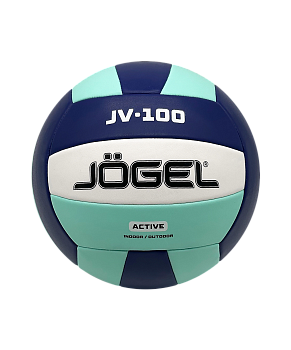 Мяч волейбольный любительский Jögel JV-100 синий/мятный