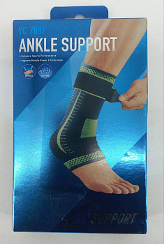 Суппорт голеностопа YC7887 неопреновый, зелёный