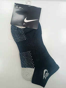 Носки спортивные Nike Multiplier Crew Sock MS Black / Grey