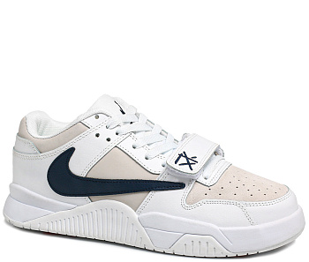 Кроссовки Nike Air Force 1 Retro Hight OG White / Beige / Dark Blue