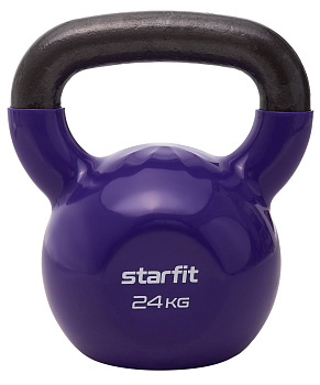 Гиря виниловая STARFIT DB-401 24 кг, фиолетовый