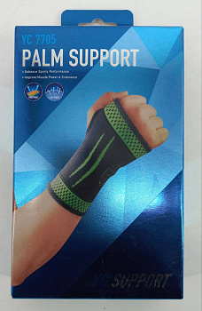 Суппорт запястья YC 7705 неопреновый, зелёный