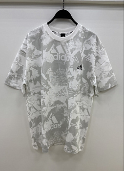 Футболка Adidas Performance 50219A8823 Light Gray / White