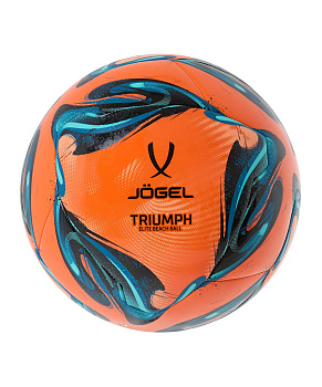 Мяч футбольный матчевый Jögel Triumph Beach Elite №5, оранжевый