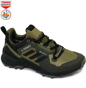 Кроссовки Adidas Terrex Swift R3 GTX W Omni-Heat Khaki / Black