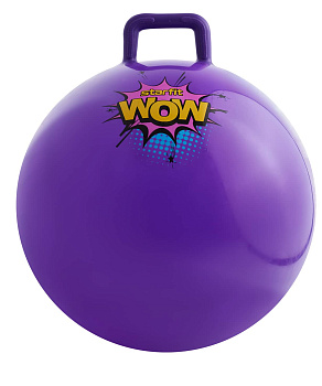 Фитбол детский с ручкой STARFIT GB-411 55 см, 650 гр, антивзрыв, фиолетовый