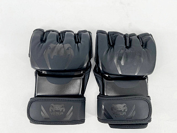 Перчатки для MMA Venum Gel , ПУ, черный