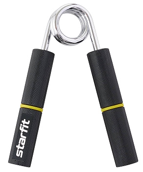 Эспандер кистевой STARFIT ES-405 пружинный, металлический, 35 кг, черный/желтый