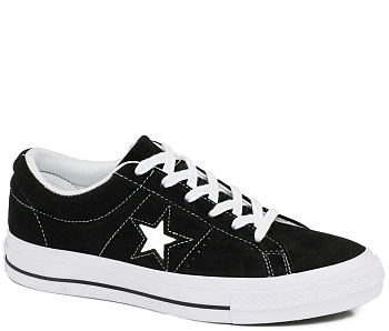Кроссовки Converse One Star OX Suede Black / White