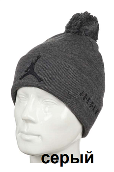 Шапка мужская Nike Jordan 527JR381 Gray / Black