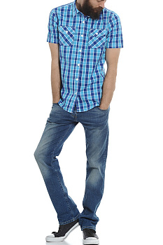 Рубашка Colin`s CL 1008920 Blue/Turquoise