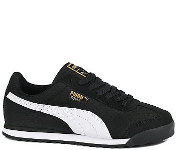 Кроссовки Puma Roma TriEmboss Black / White