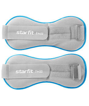 Утяжелители универсальные STARFIT WT-501 1 кг, синий / серый