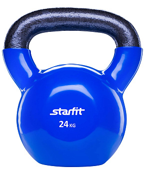 Гиря виниловая STARFIT DB-401 24 кг, темно-синяя