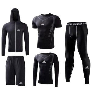 Костюм для тренировок 5 в 1 Adidas Performance 90311A04 Black