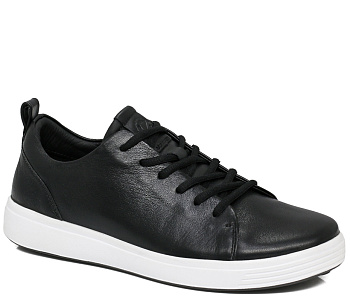 Кроссовки Ecco SOFT 7 M Leather Black / White