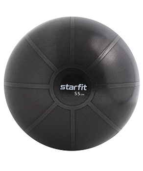 Фитбол высокой плотности STARFIT GB-107 55 см, 1100 гр, антивзрыв, черный
