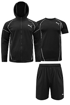 Костюм для тренировок 3 в 1 Puma Sport 408A210105 Black / Gray