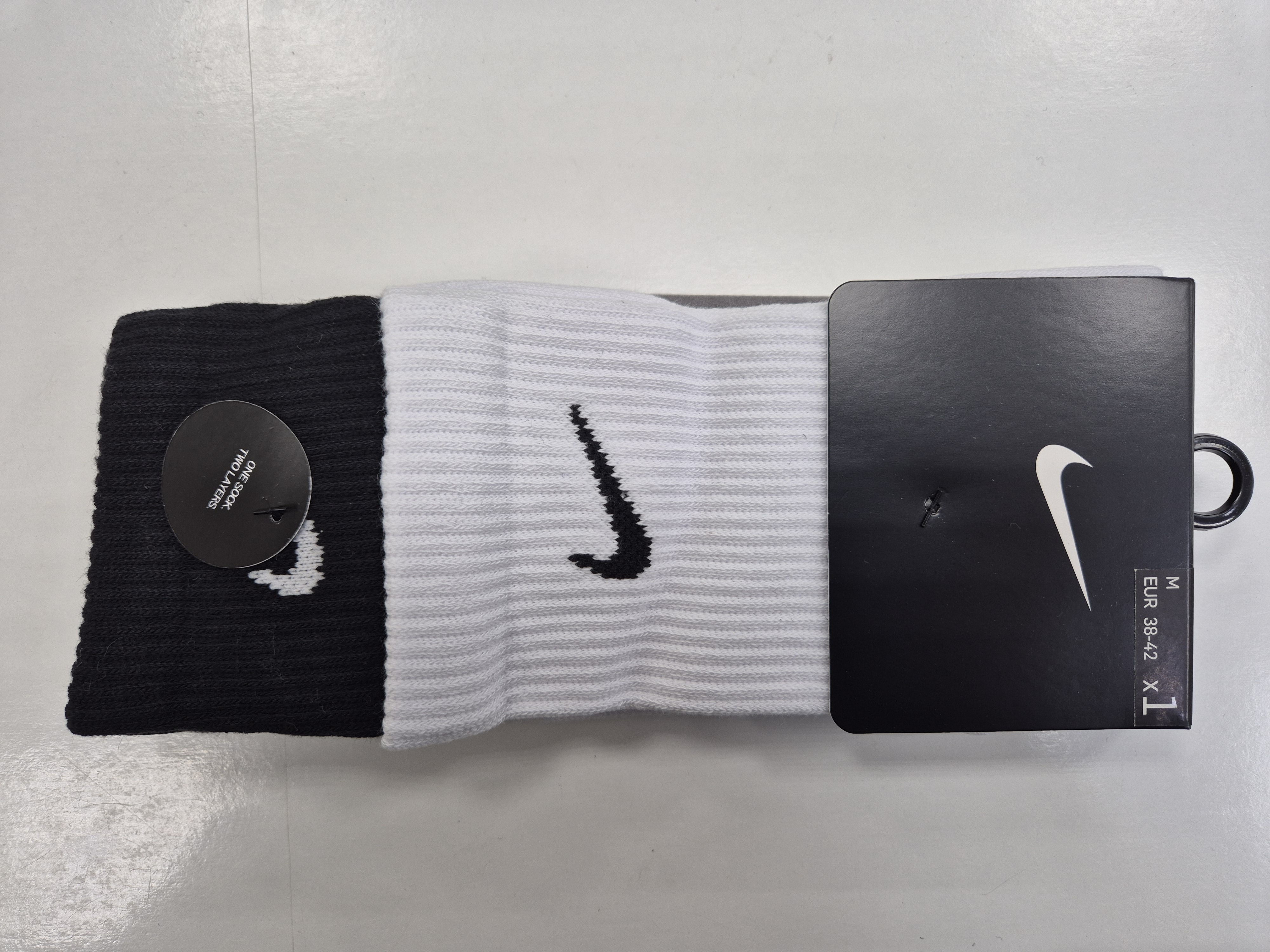 Носки спортивные Nike Dri-Fit 503DD2795 U White / Black