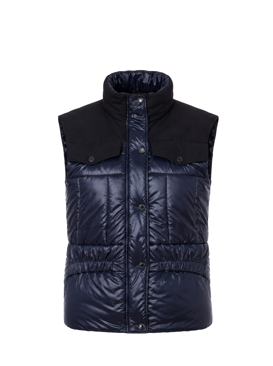 Жилет утепленный Moncler 319 Dark Blue/Black
