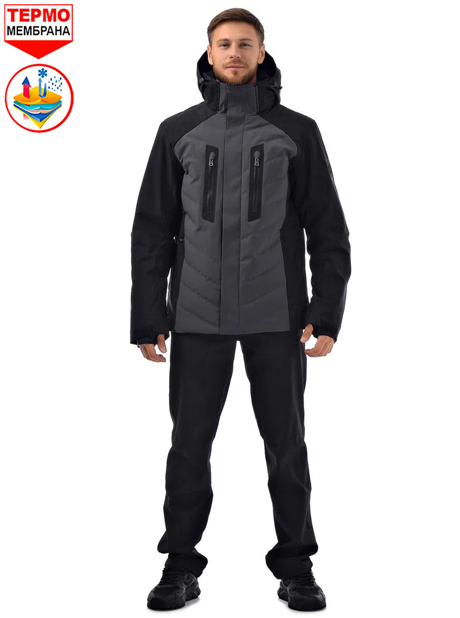 Куртка горнолыжная Runzeer 410RZ736403 Dark Gray / Black