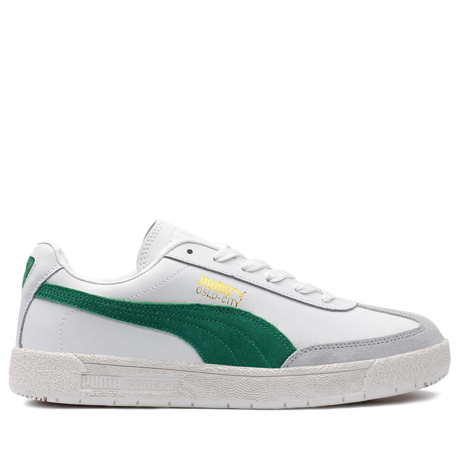 Кеды Puma Oslo-City Trainers Leather White / Green / Gray