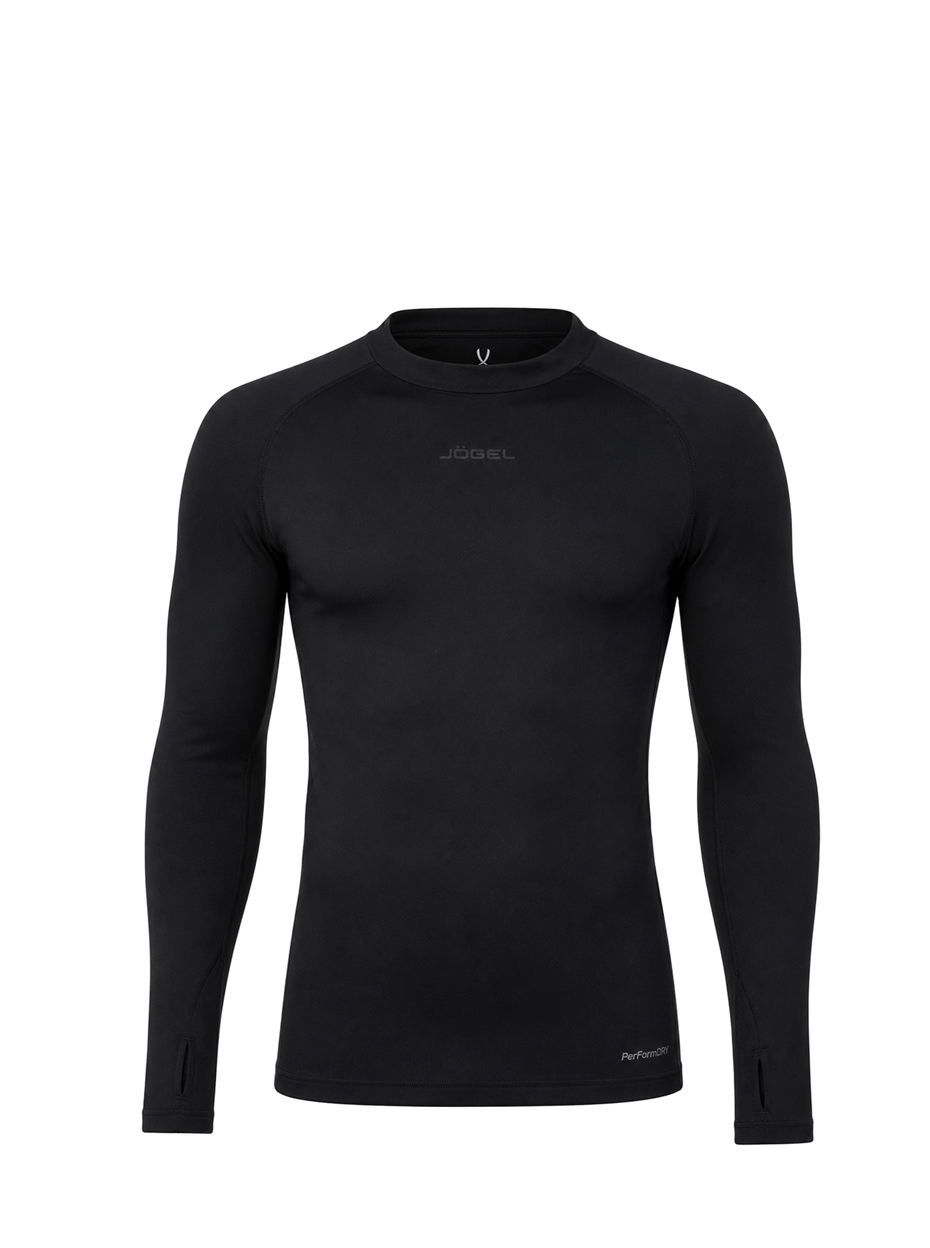 Джемпер компрессионный утепленный Jögel CAMP PerFormDRY Baselayer Top Warm Black
