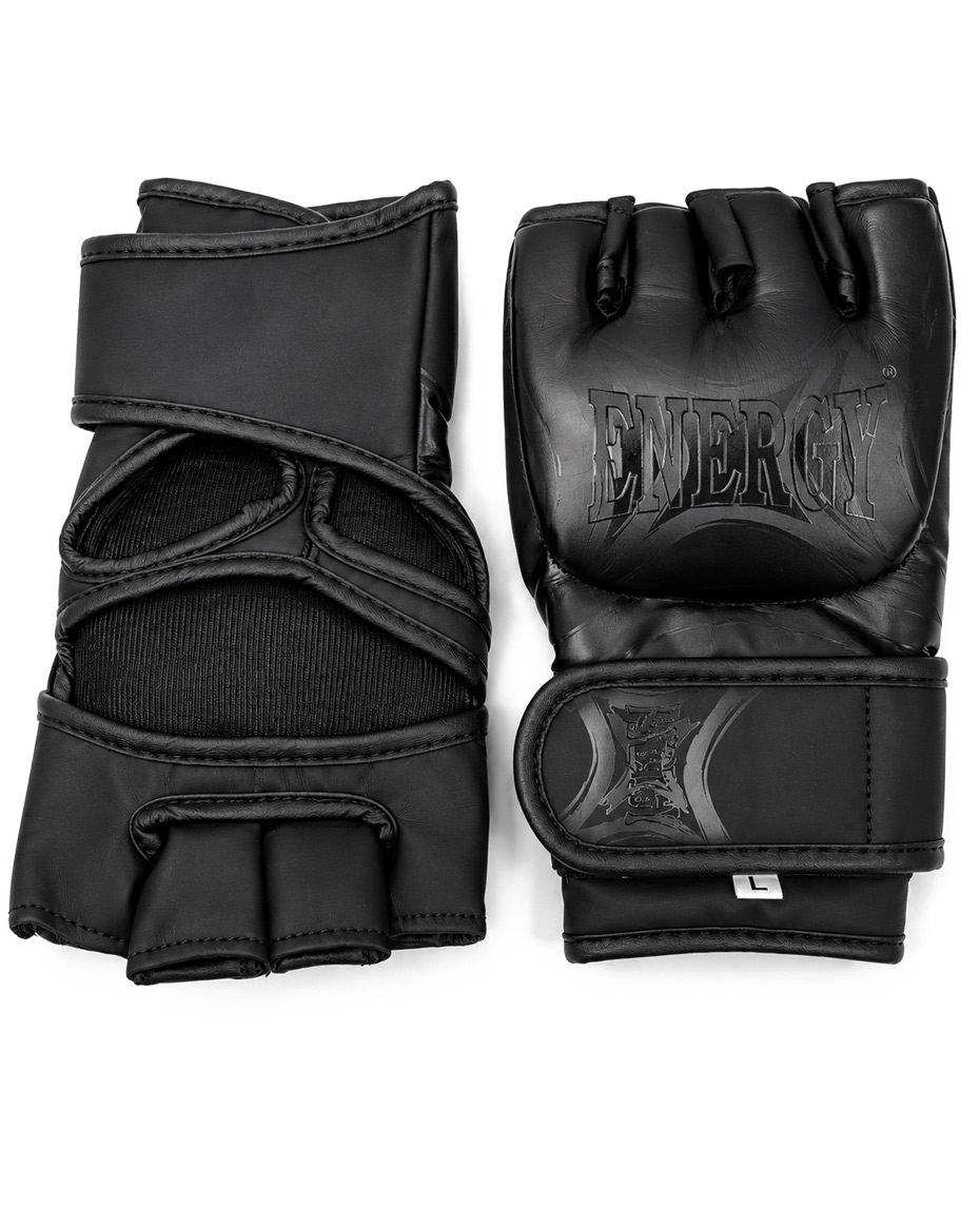 Перчатки для MMA Energy Boxing Flexx Gel 685 , ПУ, черный мат