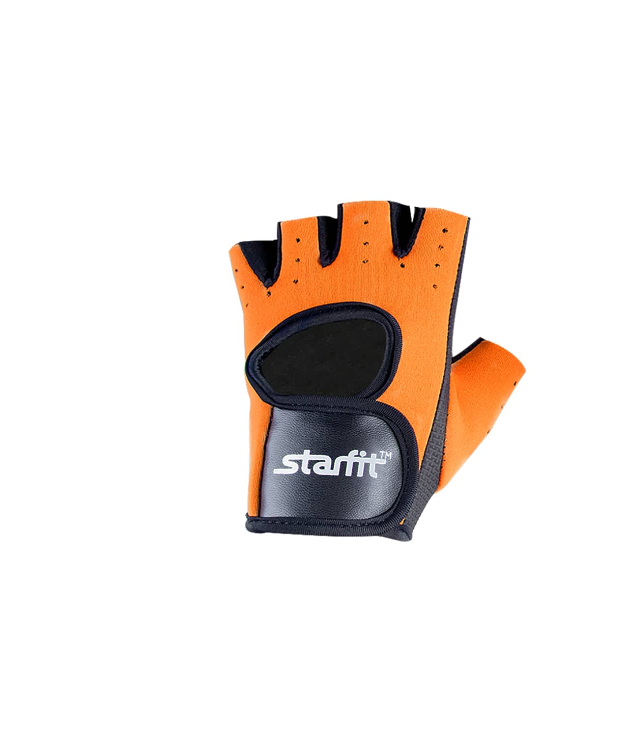 Перчатки для фитнеса Starfit SU-107, оранжевый / черный