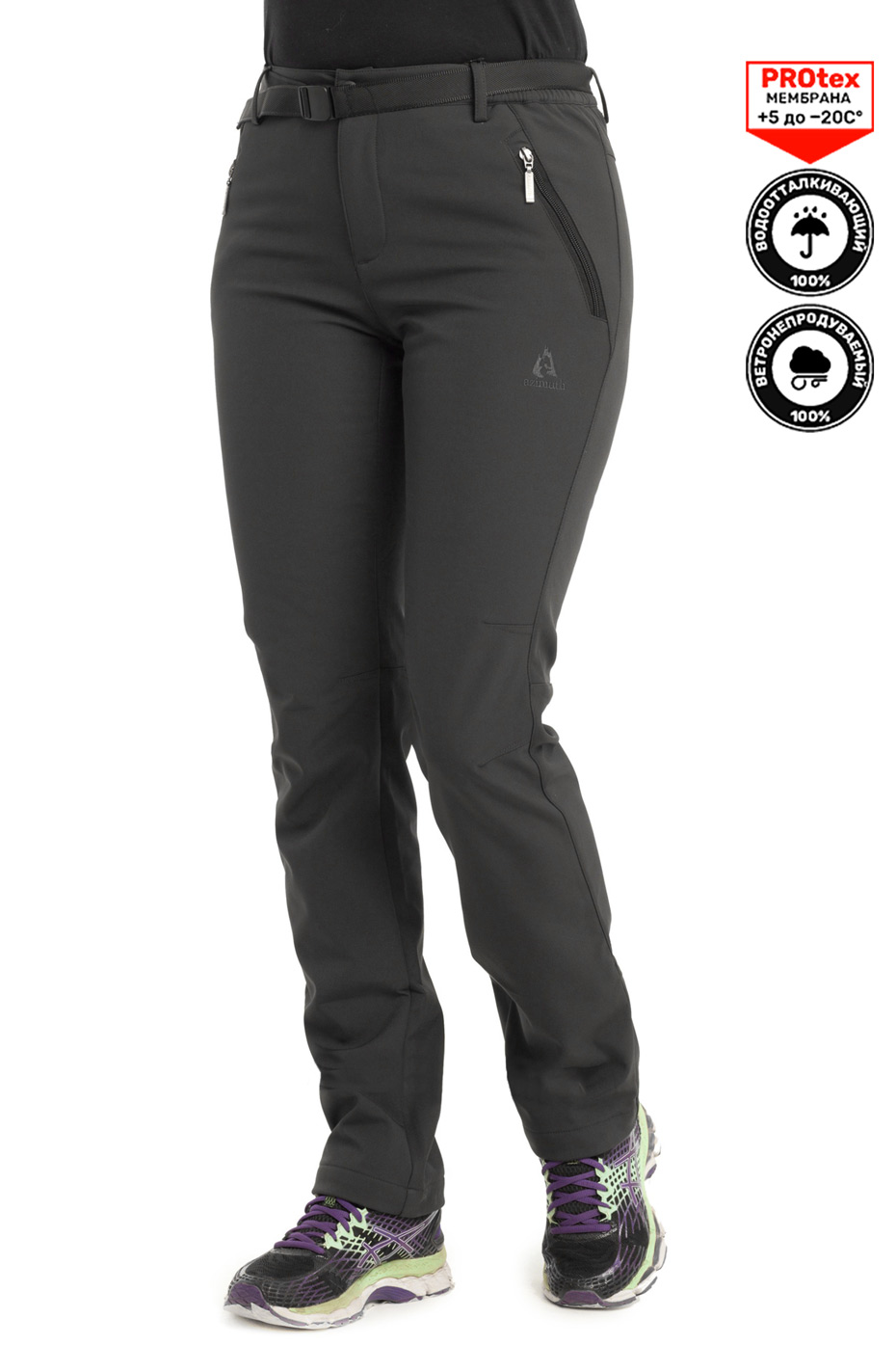 Утепленные брюки Azimuth Softshell AZ77 Dark Gray