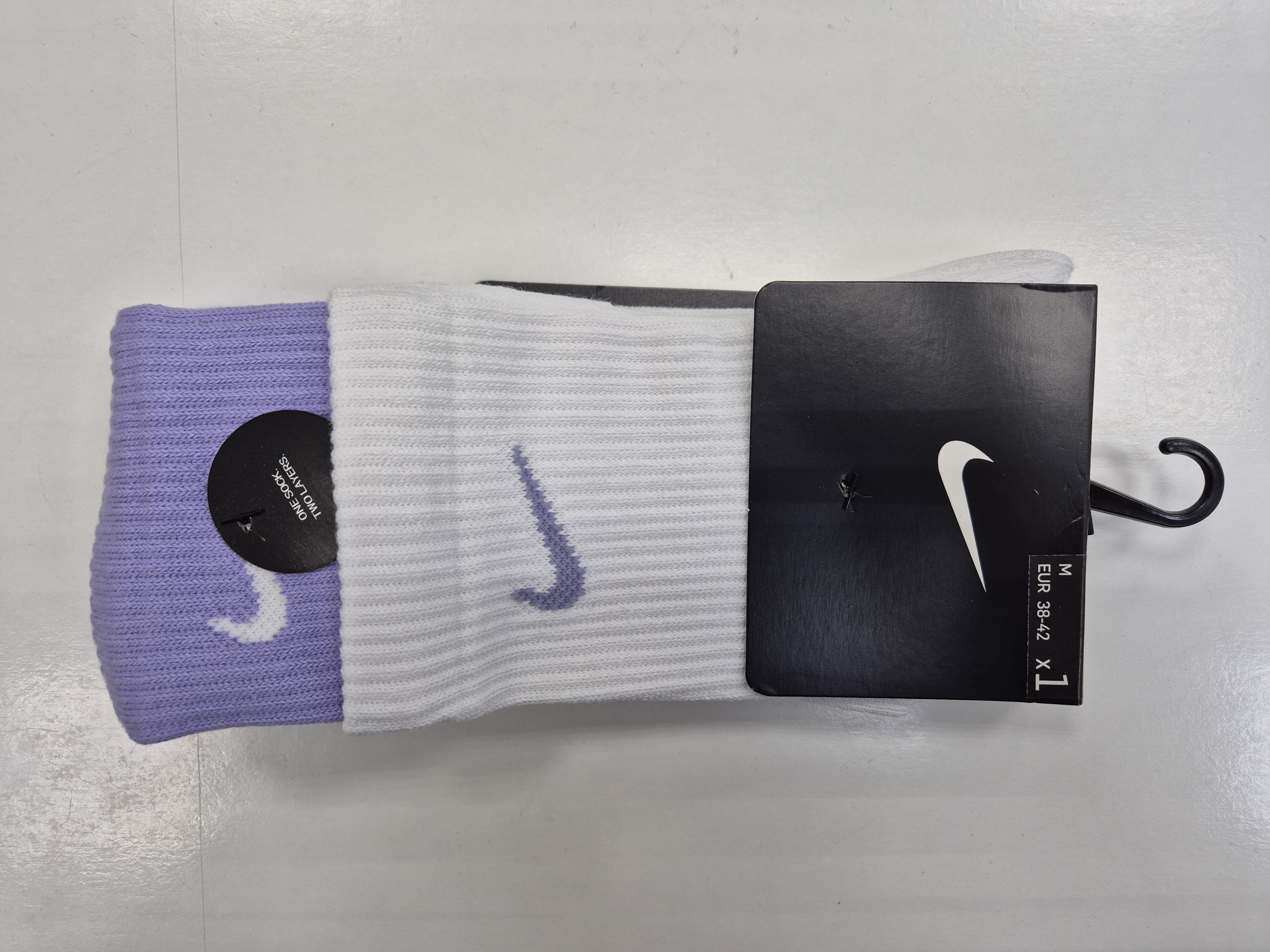 Носки спортивные Nike Dri-Fit 503DD2795 U White / Violet