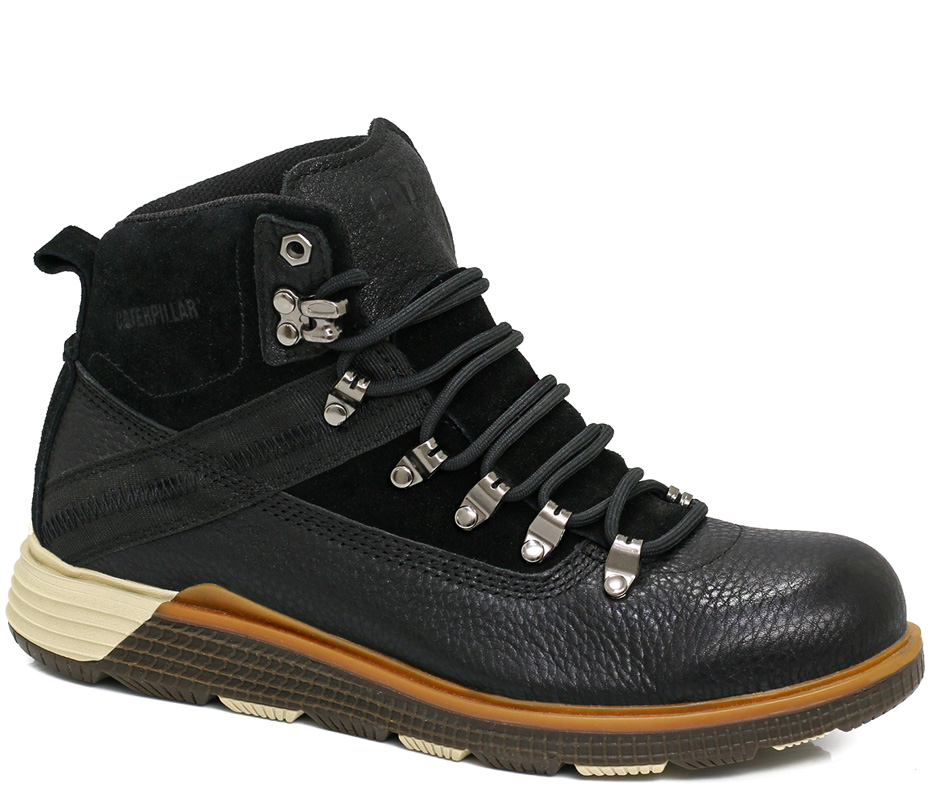 Ботинки CAT T-1363 Leather Black / Brown
