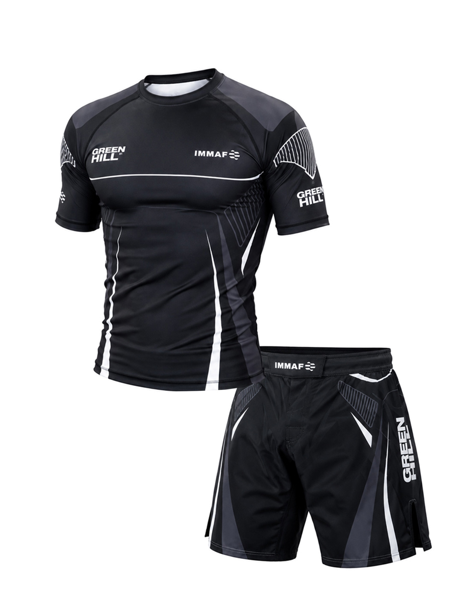 Костюм для тренировок 2 в 1 Green Hill Immaf Black / Grey