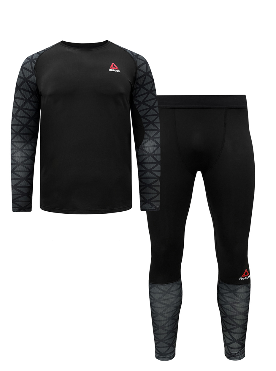 Костюм для тренировок 2 в 1 Reebok Activchill Black / Gray