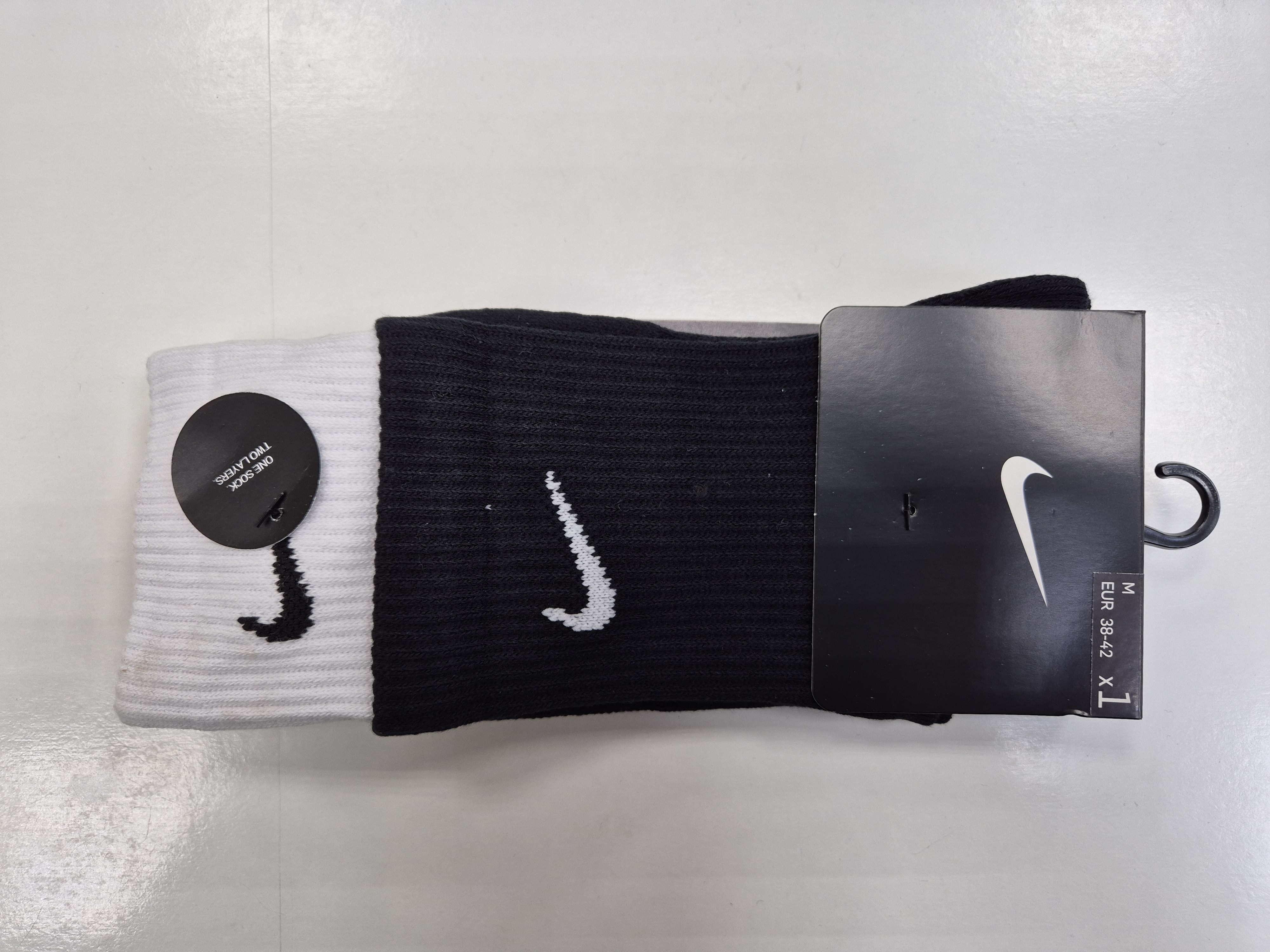 Носки спортивные Nike Dri-Fit 503DD2795 U Black / White