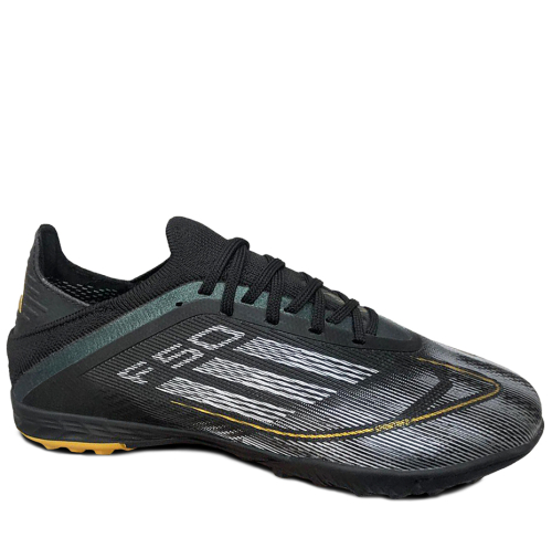 Бутсы многошиповые Adidas Performance F50 Black / Silver