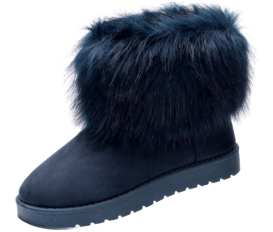 Угги SJN 9657240263 Suede Dark Blue