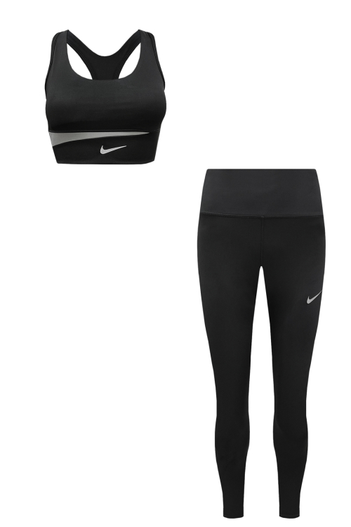 Костюм для тренировок Nike 2 в 1 Swoosh 4050805206 Black