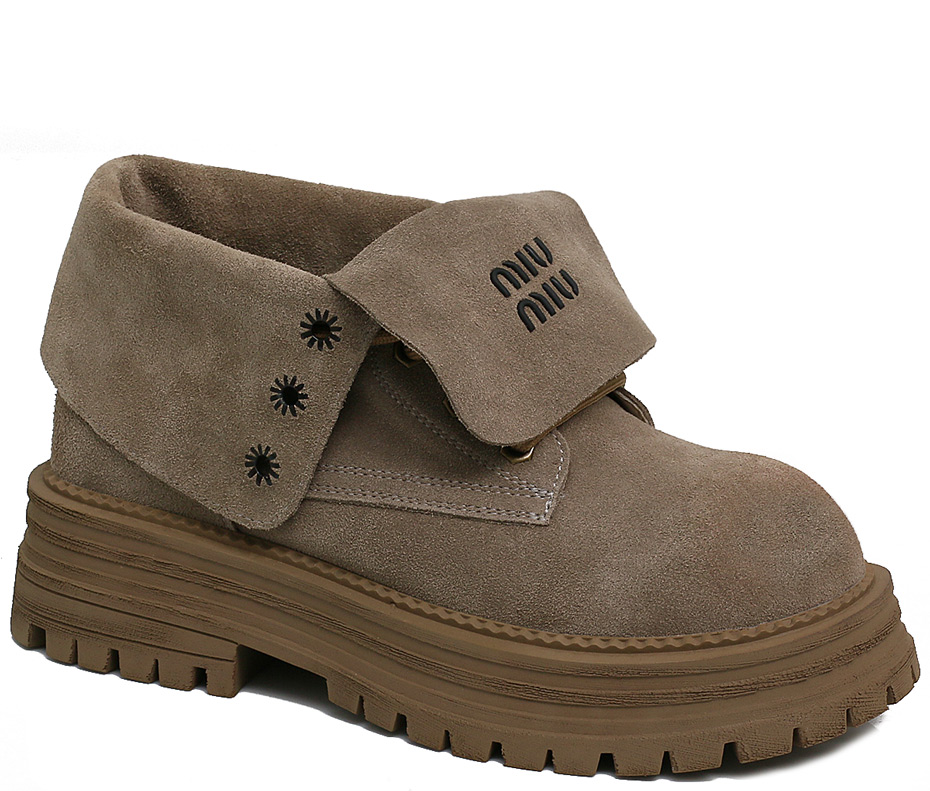 Ботинки MIU MIU 41027B001 Khaki