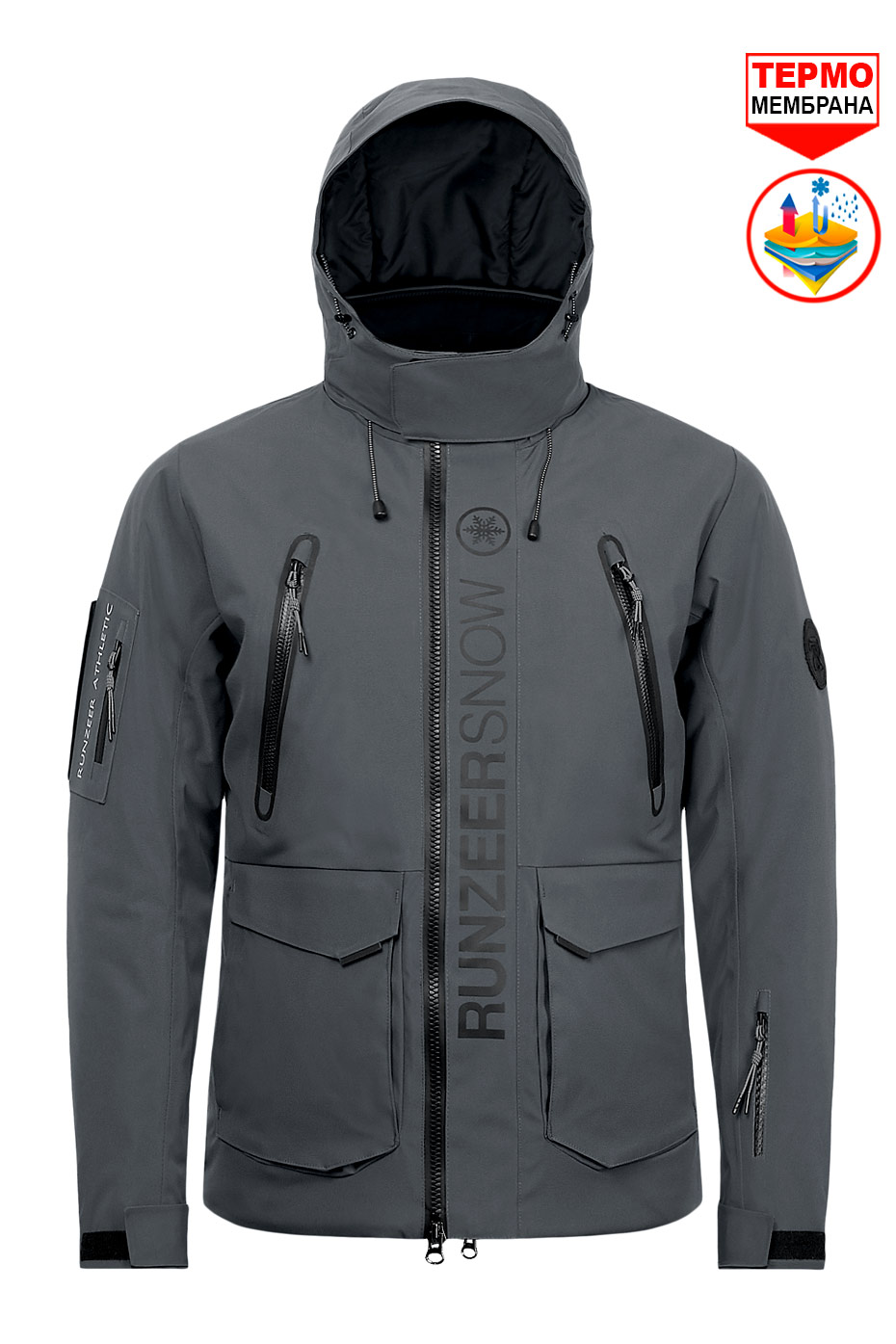Куртка горнолыжная Runzeer Snow 960RZ2230809 Dark Gray