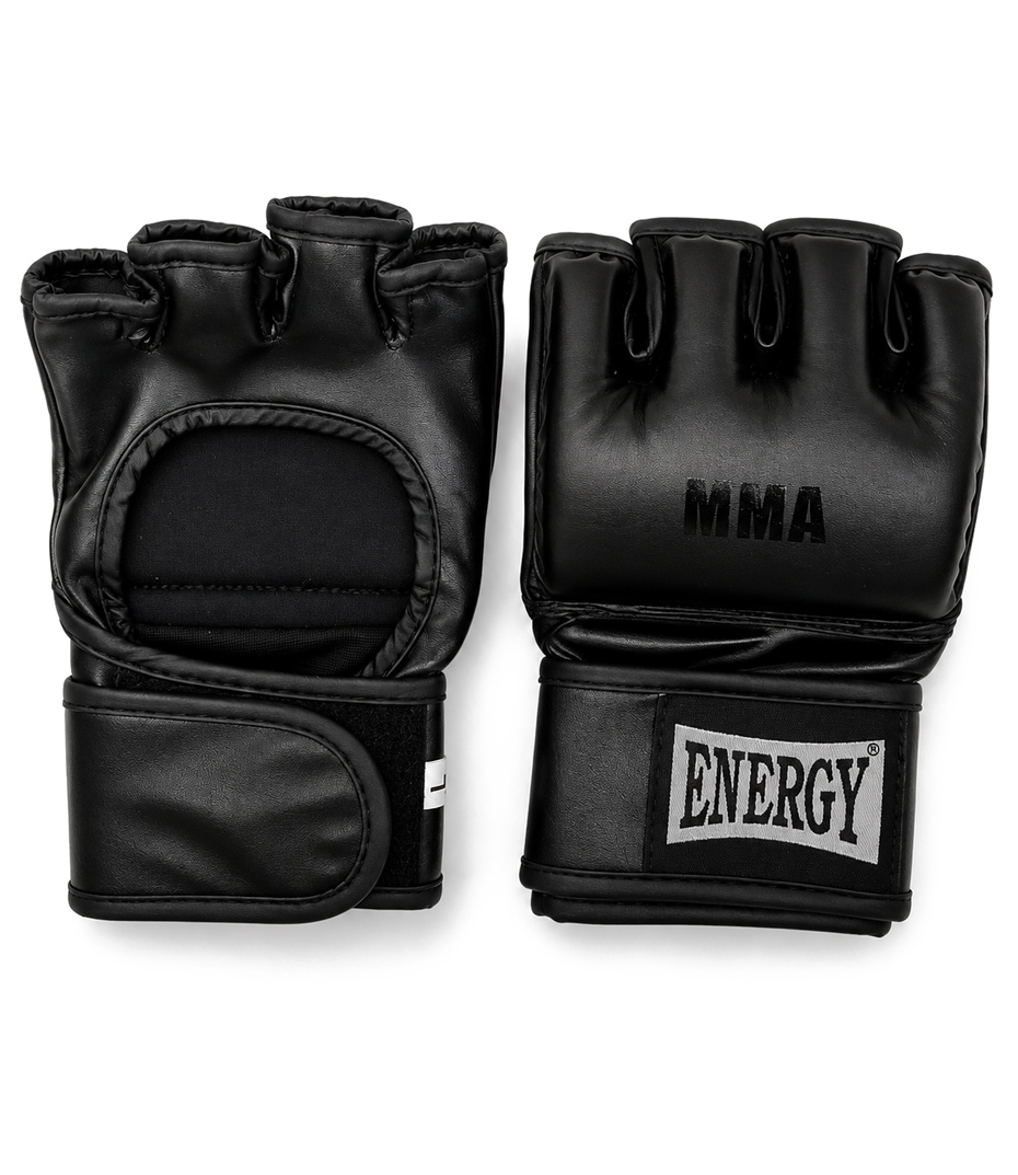 Перчатки для MMA Energy Boxing Flexx Gel 643 , ПУ, черный