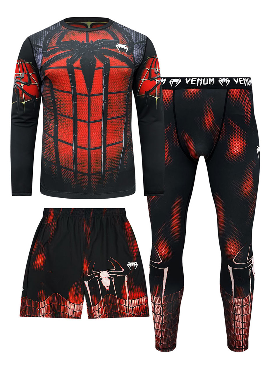 Костюм для тренировок 3 в 1 Venum Spider Pover Black / Red