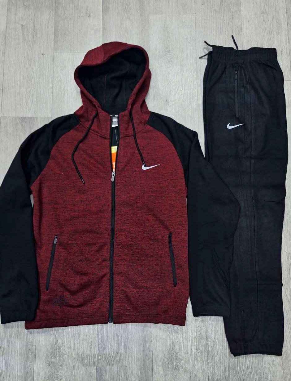 Костюм утепленный Nike 7615007430 Fleece Dark Red / Black