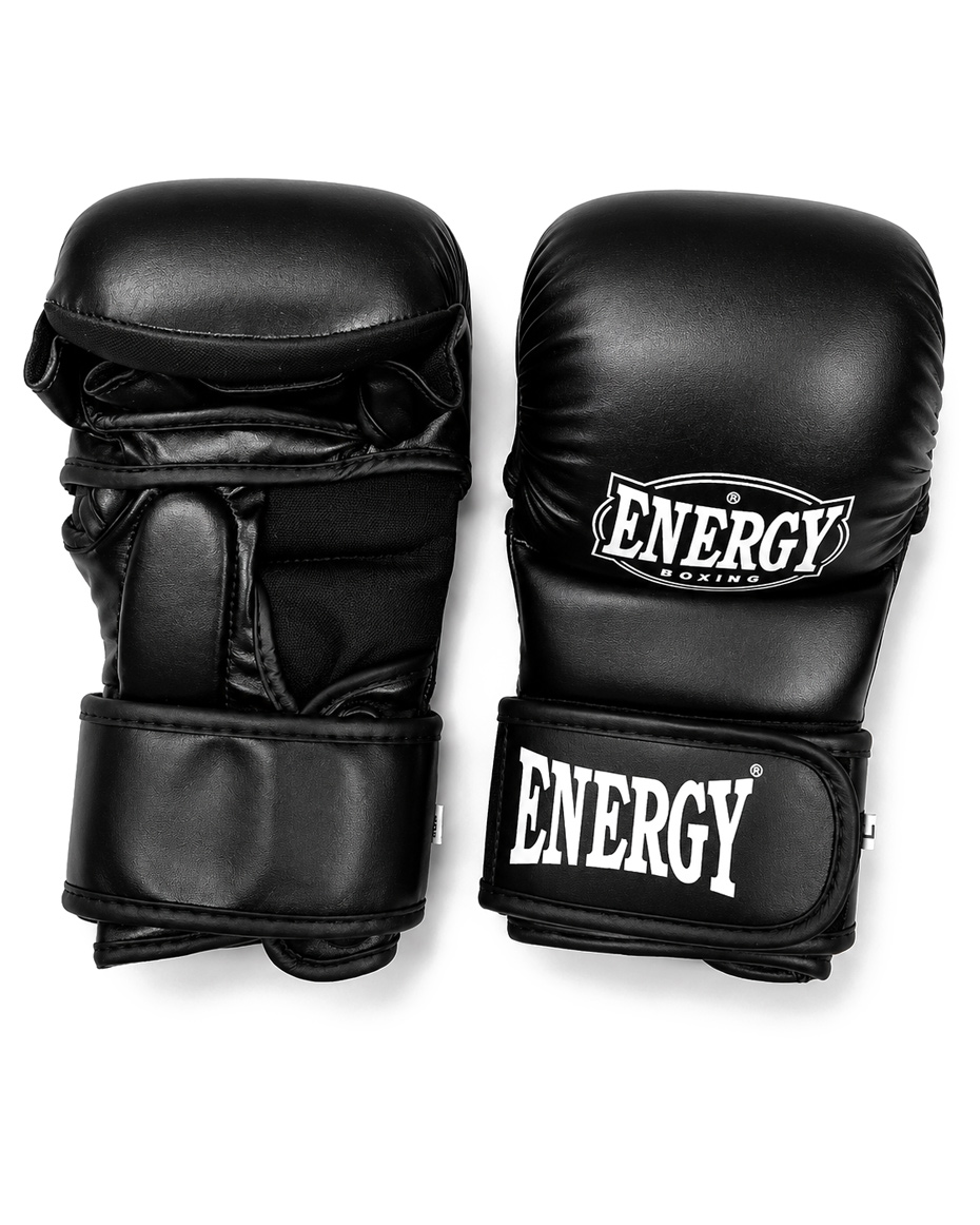 Перчатки для MMA Energy Boxing 695 , PU, Leather Black / White
