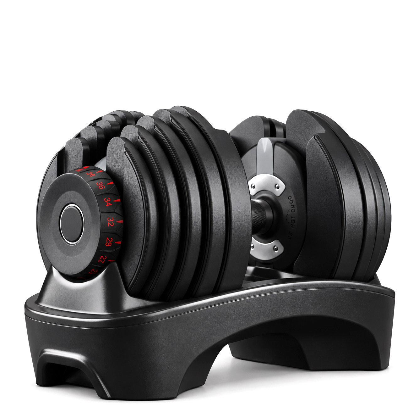 Гантель со ступенчатой регулировкой UNIX Fit 40 кг черная