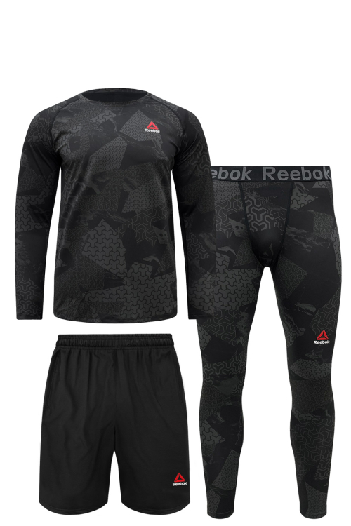 Костюм для тренировок 3 в 1 Reebok Train Black / Gray