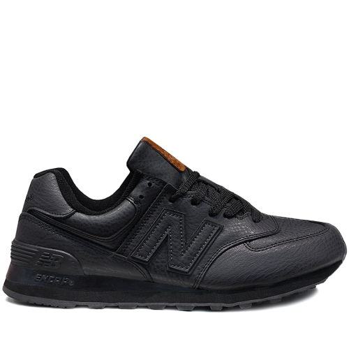 Кроссовки New Balance 574 Leather Mate Black / Black