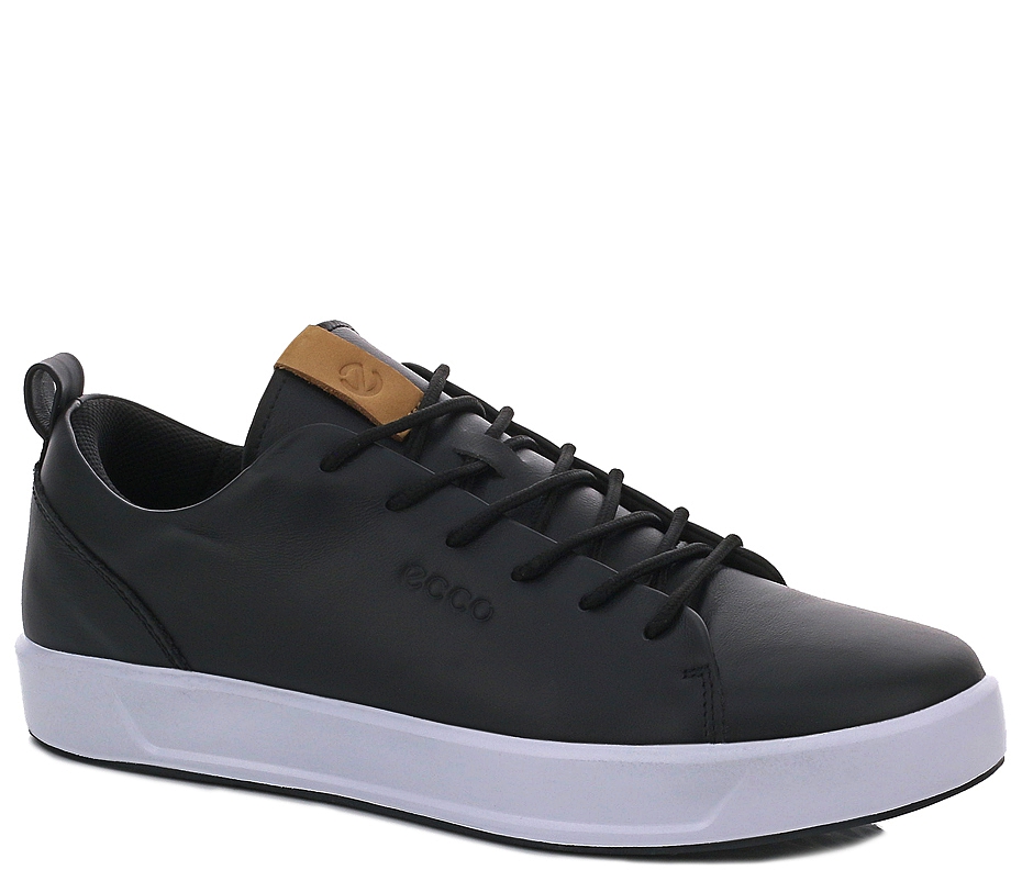 Кроссовки Ecco 837514 Leather Black / White