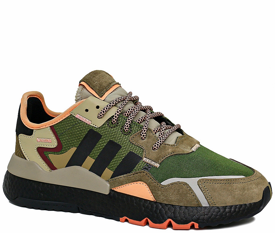 Кроссовки Adidas Nite Jogger Khaki / Orange / Black